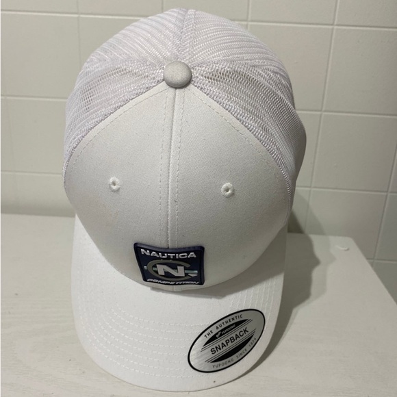 Pre-Owned DIAMOND X NAUTICA COMPETITION TRUCKER HAT - WHITE - Picture 3 of 8